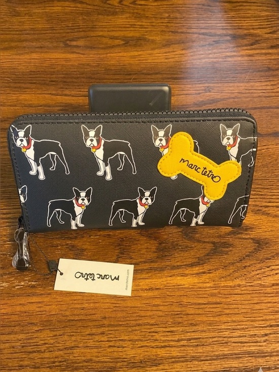 marc tetro Handbags - Marc Tetro Boston Terrier Zip Around Wallet